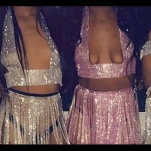 Bling TOP ONLY! Tie Backing For Gwen. 😍